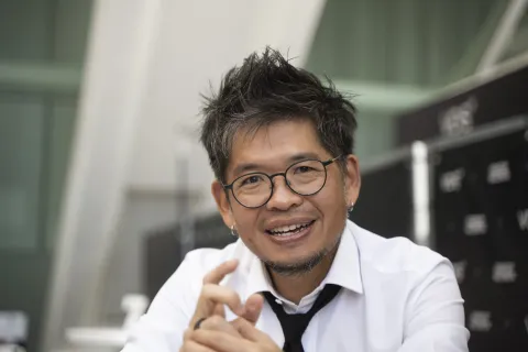 Child watching short-form videos on smartphone